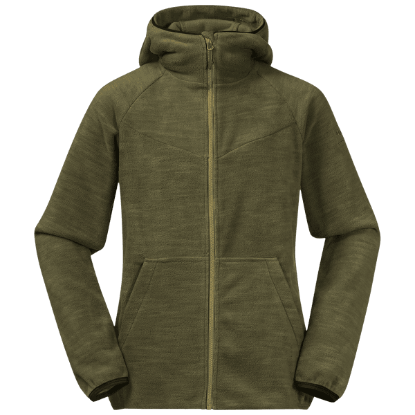 Mikina Bergans Hareid Youth Jacket Dark Olive Green
