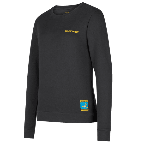 Tričko dlhý rukáv La Sportiva Climbing on the Moon Sweatshirt Women Carbon/Giallo
