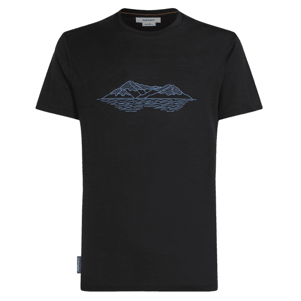 Tričko krátky rukáv Icebreaker Merino 150 Tech Lite SS Tee Pukaki Reflected Men Black