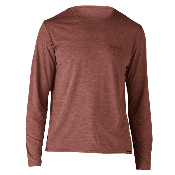 Triko dlouhý rukáv Patagonia L/S Cap Cool Daily Graphic Shirt Men Strataspire: Dulse Mauve X-Dye