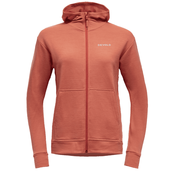 Mikina Devold Everyday Zip Hoodie Women 121A CORAL