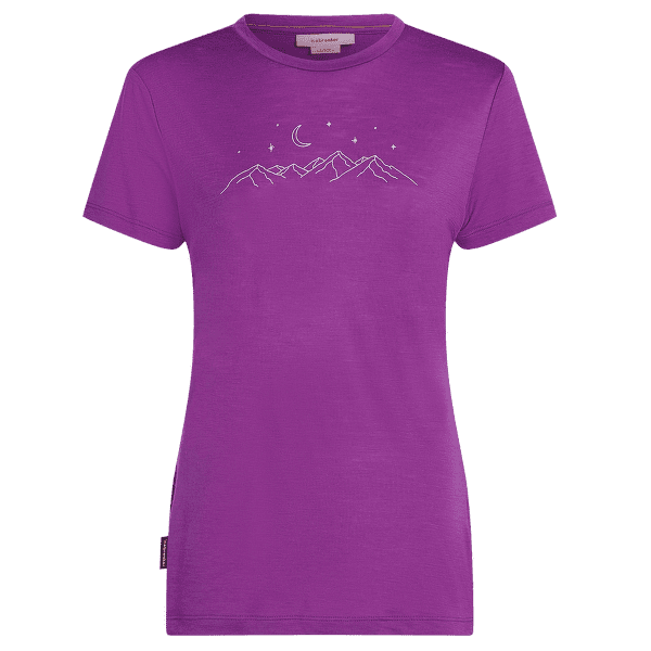 Triko krátký rukáv Icebreaker Merino 150 Tech Lite SS Tee Sparkling Stars Women PASSION