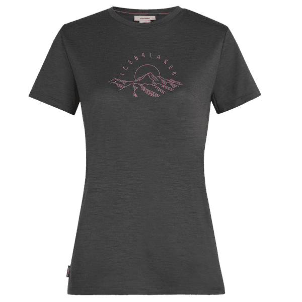Triko krátký rukáv Icebreaker Merino 150 Tech Lite SS Tee Sunrise Summit Women OBSIDIAN