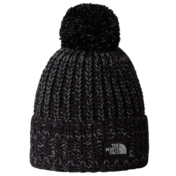 Čepice The North Face COZY CHUNKY CABIN BEANIE TNF BLACK/WHITE DUNE
