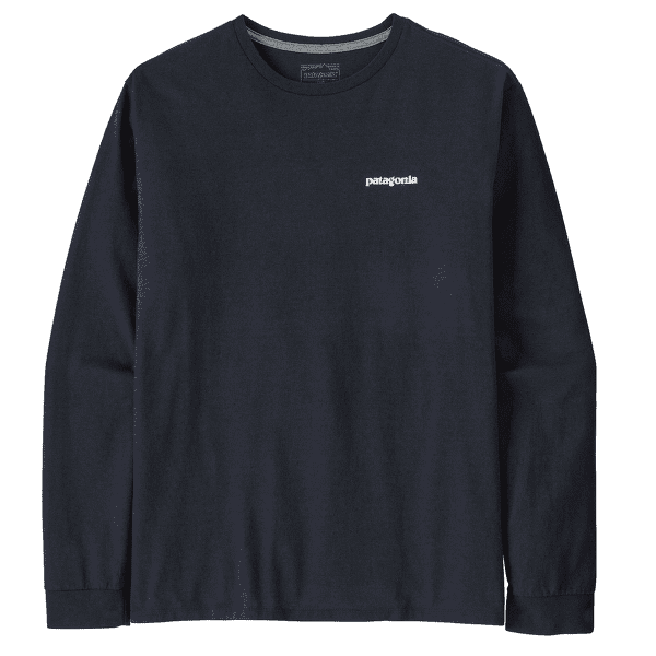 Triko dlouhý rukáv Patagonia Long-Sleeved P-6 Logo Responsibili-Tee Men New Navy