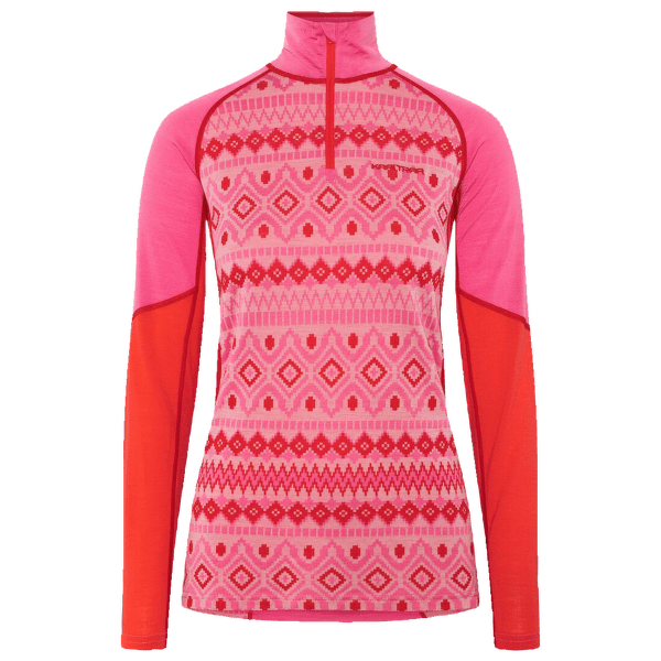 Tričko dlhý rukáv Kari Traa Malia HZ SPINK/BRIGHT PINK