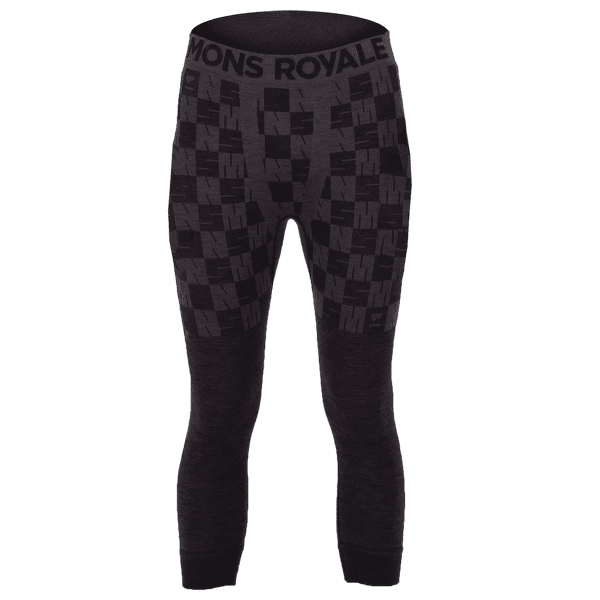 Legíny Mons Royale Ascender Merino Seamless 3/4 Legging Men Forged Iron / Black