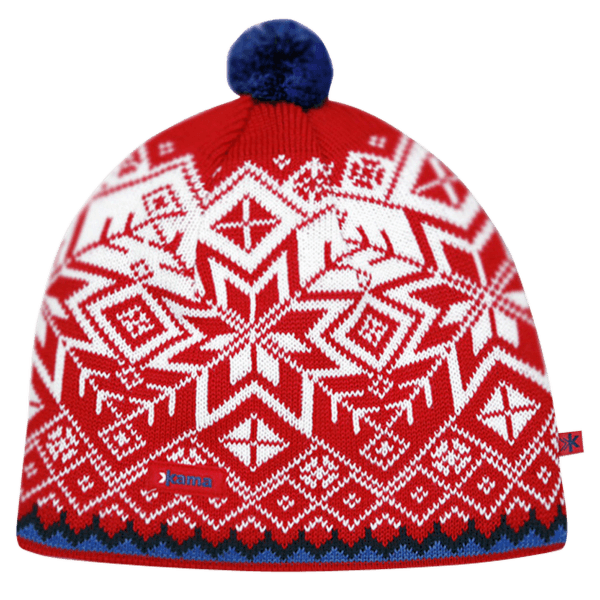 Čepice Kama AW41 Windstopper Knitted Hat red