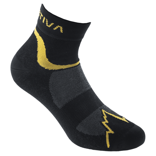 Ponožky La Sportiva Fast Running Socks Black/Yellow_999100