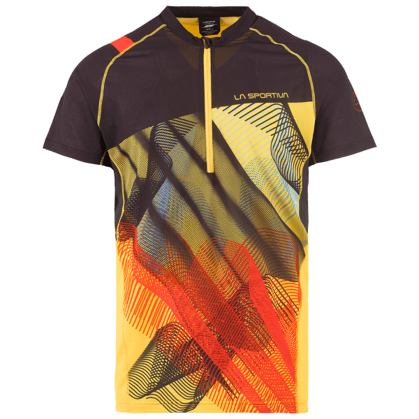 Tričko krátky rukáv La Sportiva Xcelerator T-Shirt Men Black/Yellow_999100