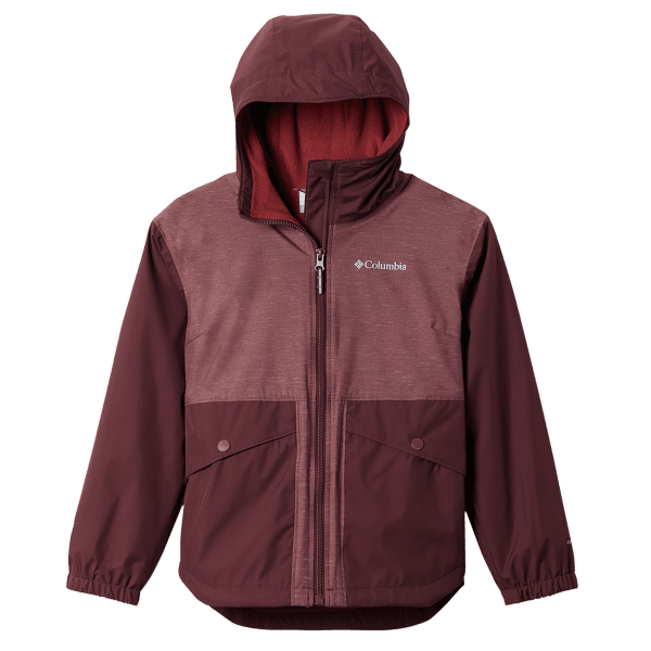 RAINY TRAILS™ Fleece Lined Jacket Girls Malbec, Malbec Slub 671