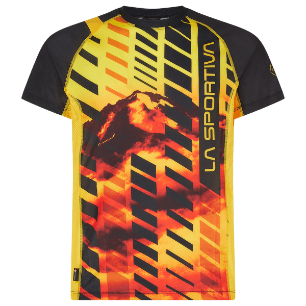 Tričko krátky rukáv La Sportiva Wave T-Shirt Men Black/Yellow_999100