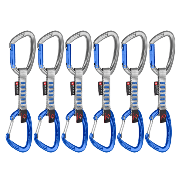 Crag Keylock Wire Indicator 6-Pack Quickdraws 32200 silver-ultramarine