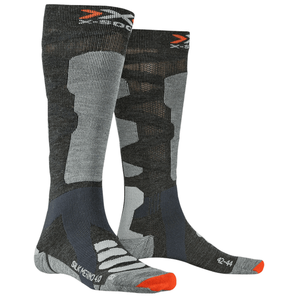 Podkolienky X-Bionic Ski Silk Merino 4.0 ANTHRACITE MELANGE/GREY MELANG