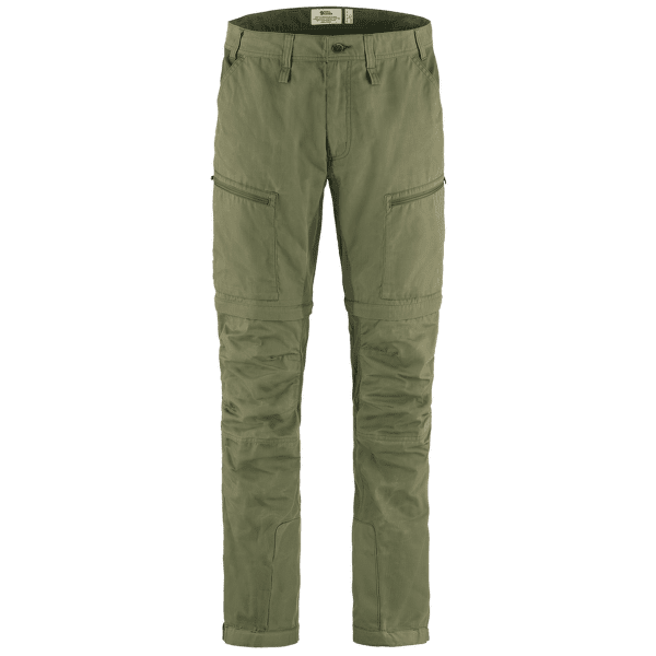 Nohavice Fjällräven Abisko Lite Trekking Zip-Off Trousers Regular Green-Laurel Green