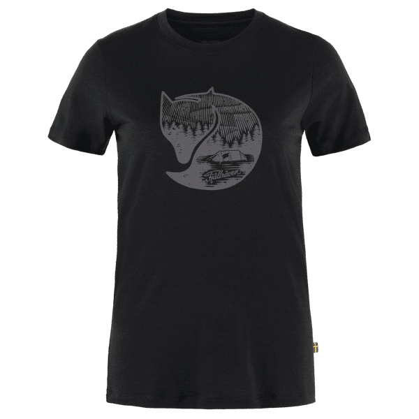 Triko krátký rukáv Fjällräven Abisko Wool Fox SS Women Black-Iron Grey