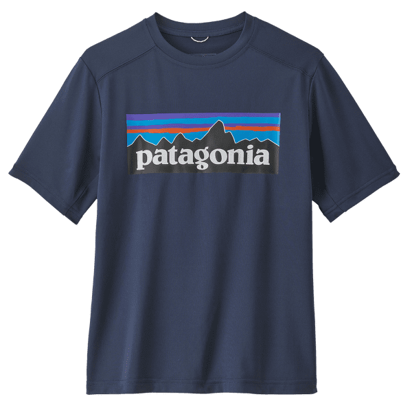 Triko krátký rukáv Patagonia Cap SW T-Shirt Kids P-6 Logo: Neo Navy