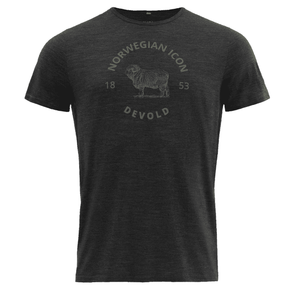 Tričko krátky rukáv Devold Bagge Merino 130 Tee Men 940A ANTHRACITE