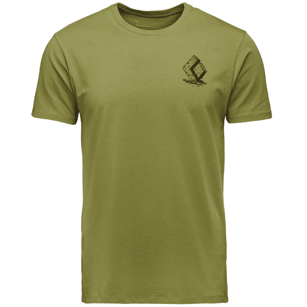 Tričko krátky rukáv Black Diamond Boulder SS Tee Men Camp Green