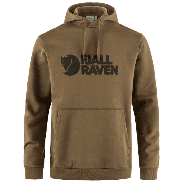 Mikina Fjällräven Fjällräven Logo Hoodie Men Wood Brown