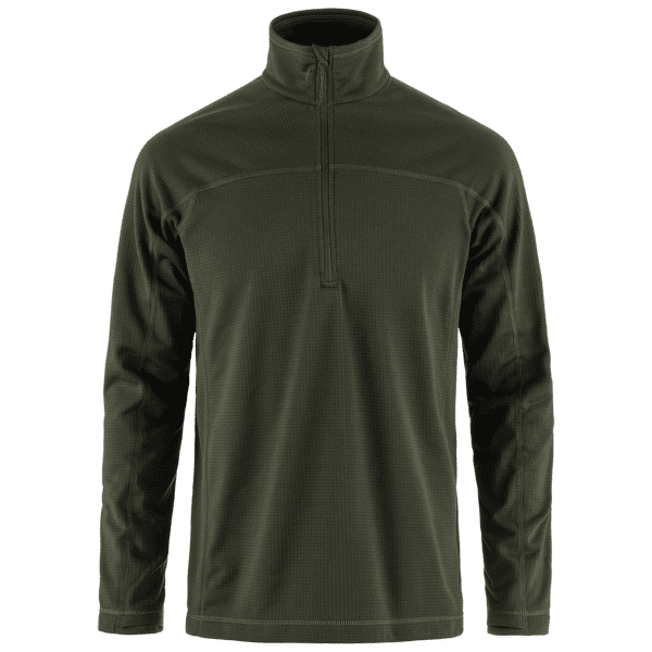 Mikina Fjällräven Abisko Lite Fleece Half Zip Men Deep Forest