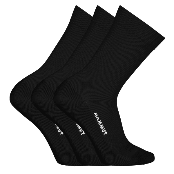 Ponožky Mammut Everyday Crew Socks 3 Pack black 0001