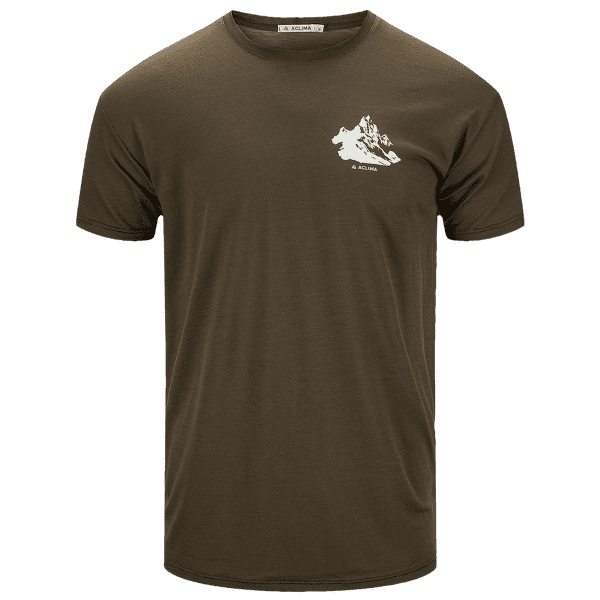 Tričko krátky rukáv Aclima LightWool Tee Mountain Men Tarmac