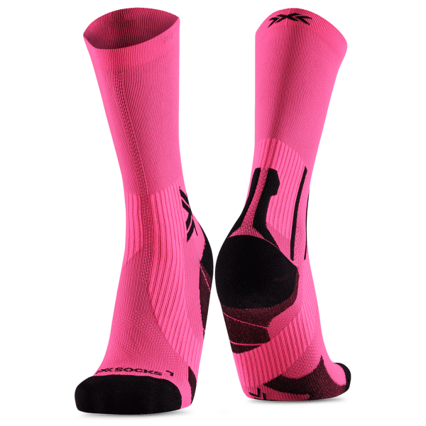 Ponožky X-Bionic X-SOCKS RUN PERFORM CREW FLUO PINK/X BLACK