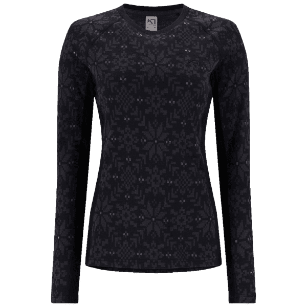 Triko dlouhý rukáv Kari Traa Edith Long Sleeve BLACK