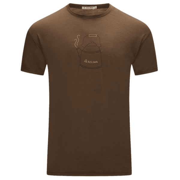Triko krátký rukáv Aclima LightWool 140 Classic Tee Kettle Men Dark Earth