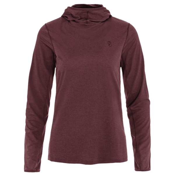 Triko dlouhý rukáv Fjällräven Abisko Sun-hoodie Women Port