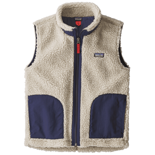 Vesta Patagonia Retro-X Vest Kids Natural w/Classic Navy