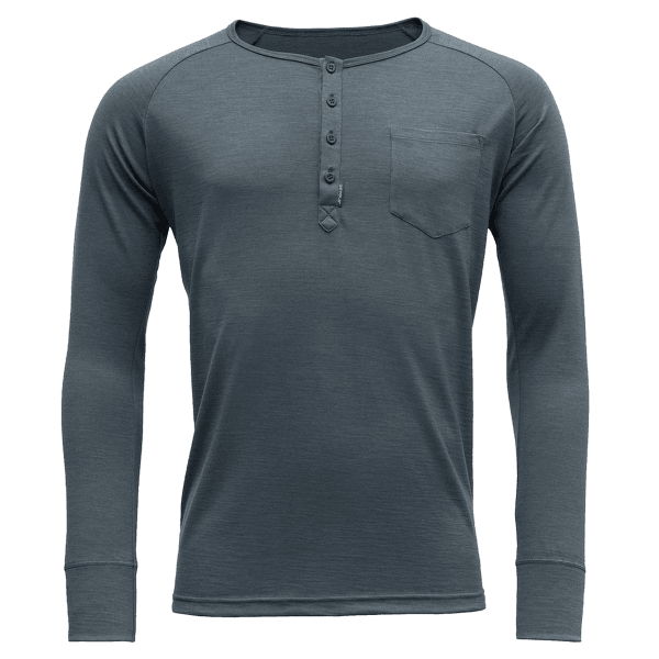 Tričko dlhý rukáv Devold Hessa Man Button Shirt Turbulence