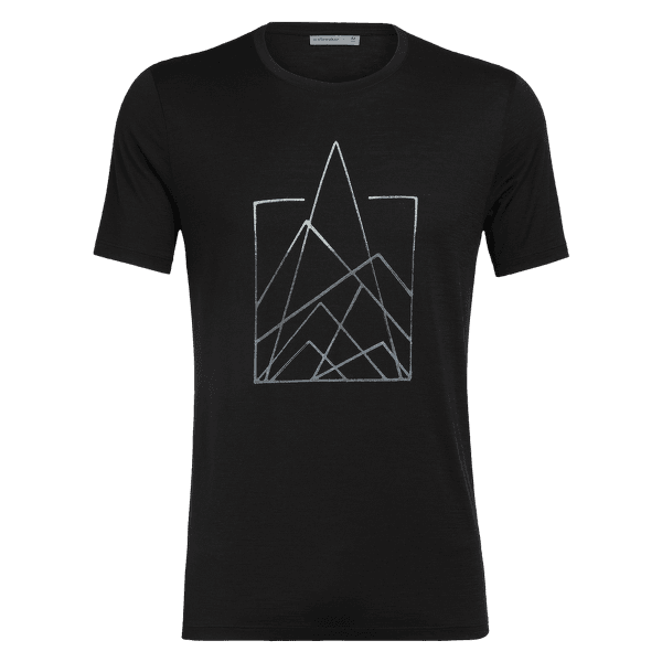 Tričko krátky rukáv Icebreaker Tech Lite SS Crewe 7 Pinnacles Men Black