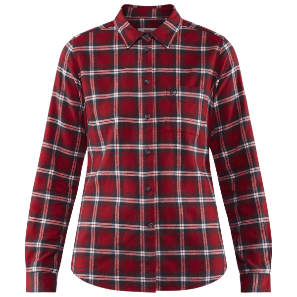 Košile dlouhý rukáv Fjällräven Övik Flannel Shirt Women Deep Red