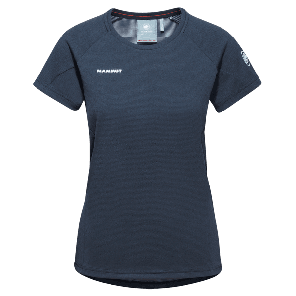 Triko krátký rukáv Mammut Aegility T-Shirt Women 50031 marine melange-white