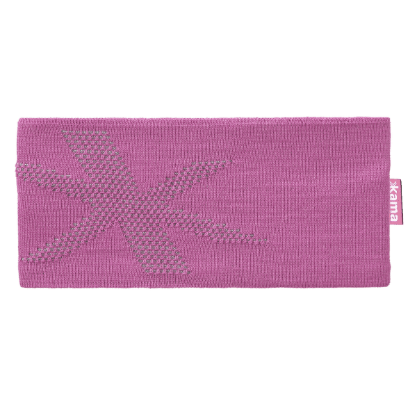 Čelenka Kama Knitted Merino headband Kama C46 light pink