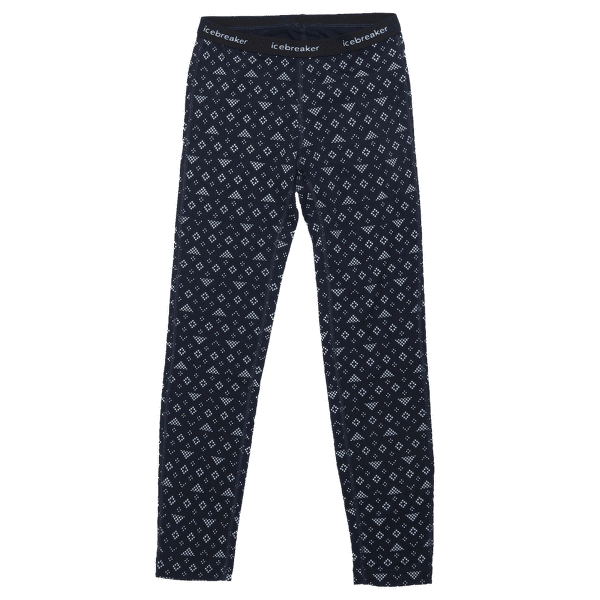 Legíny Icebreaker 200 Oasis Leggings Kids MIDNIGHT NAVY/SNOW