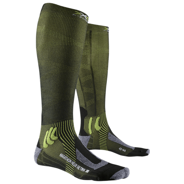 Podkolenky X-Bionic X-Socks Marathon Helix Retina 4.0 Black/Green
