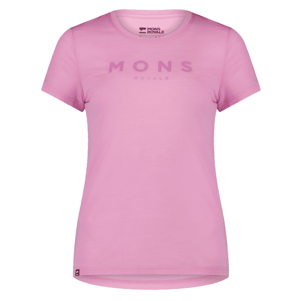 Tričko krátky rukáv Mons Royale Icon Merino Air-Con Tee Women Pop Pink