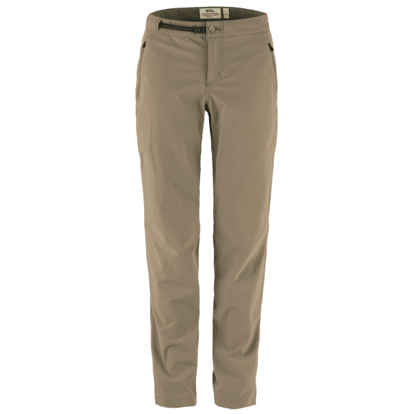 Nohavice Fjällräven High Coast Trail Trousers Women Suede Brown