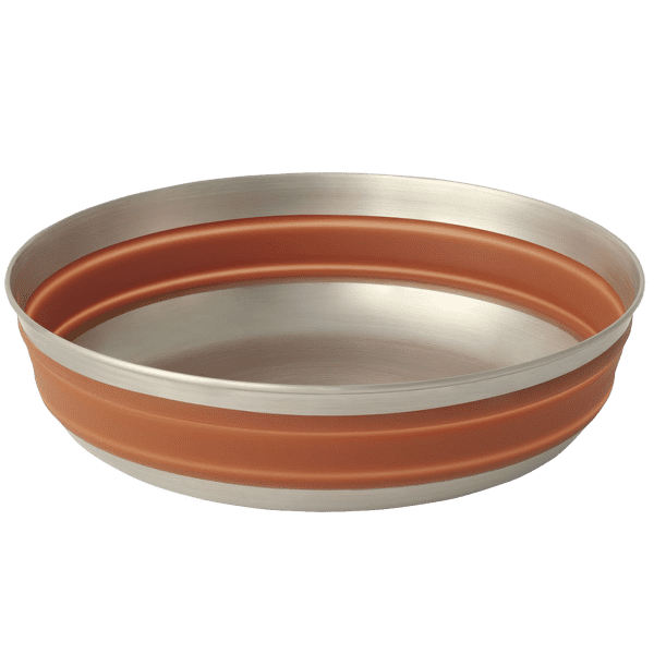 Miska Sea to Summit Detour Stainless Steel Collapsible Bowl - L Bombay Brown