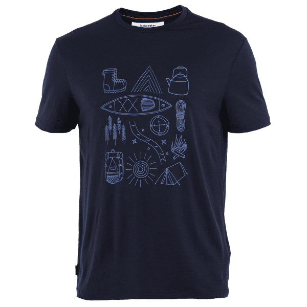 Tričko krátky rukáv Icebreaker Merino 150 Tech Lite SS Tee Camp Essentials Men Midnight Navy