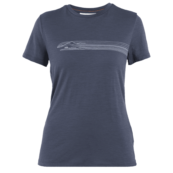 Triko krátký rukáv Icebreaker Merino 150 Tech Lite SS Tee Camping Lines Women GRAPHITE