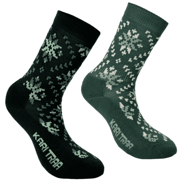 Ponožky Kari Traa TIRILL WOOL SOCK 2PK DUSTY MIDTONE GREEN