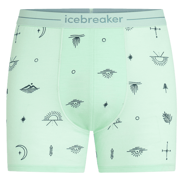 Boxerky Icebreaker Merino 150 Anatomica Boxers Explore More AOP Men MINT/AOP