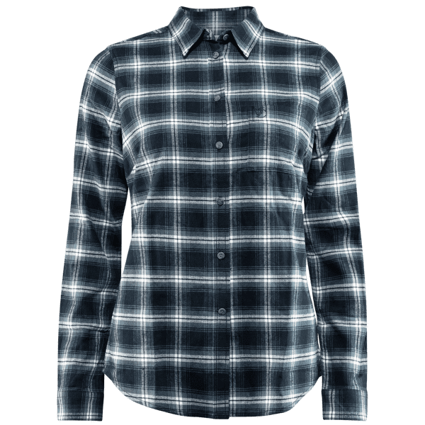 Košeľa dlhý rukáv Fjällräven Övik Flannel Shirt Women Dark Navy