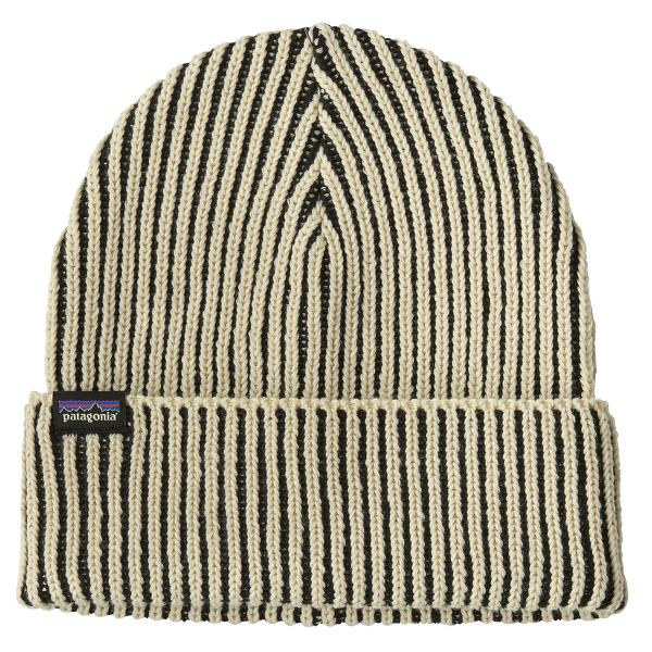 Čiapka Patagonia Fishermans Rolled Beanie Contrast Stripe: Black