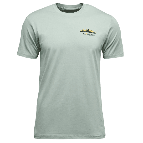 Tričko krátky rukáv Black Diamond Mountainscape SS Tee Men Agave