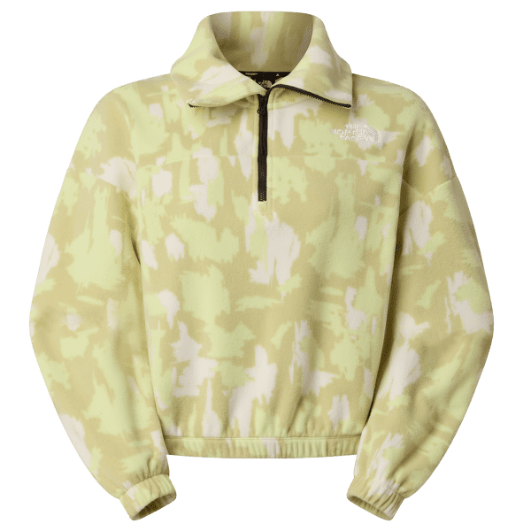 Mikina The North Face MOUNTAIN ATHLETICS FLEECE 1/4 ZIP-PRIN Women MKO LEMON MIST PAINTED MOUNTAINS PRINT